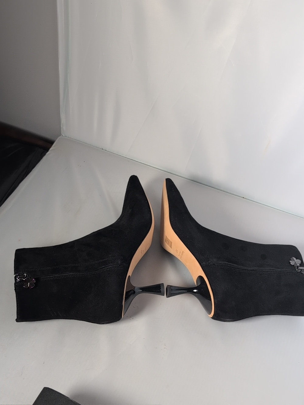 Kate Spade Black Suede Adele Ankle Bootie Size 9B - Picture 10 of 14